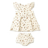 Organic Button Flutter Dress - Bohemia