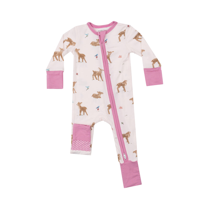 Soft Deer 2 Way Zipper Romper