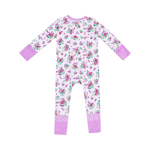 Preppy Roses 2 Way Zipper Romper
