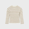 Stripe Mockneck Sweater