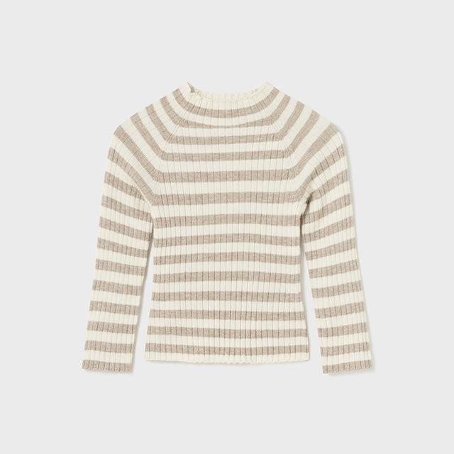 Stripe Mockneck Sweater