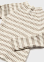 Stripe Mockneck Sweater