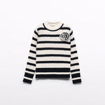 Knit Striped Turtleneck