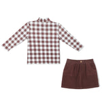 Plum Organic Tee and Corduroy Skirt Set