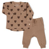 Wild Bear Organic Long Sleeve Tee & Pant Set