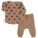 Wild Bear Organic Long Sleeve Tee & Pant Set