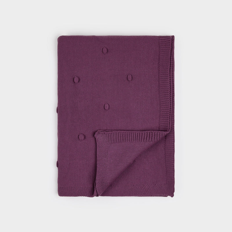 Purple Sweater Knit Blanket