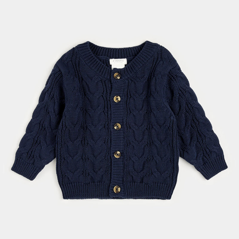 Dress Blues Sweater Knit Cardigan