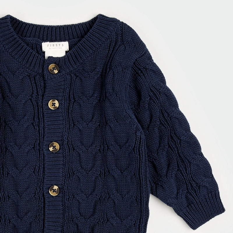 Dress Blues Sweater Knit Cardigan