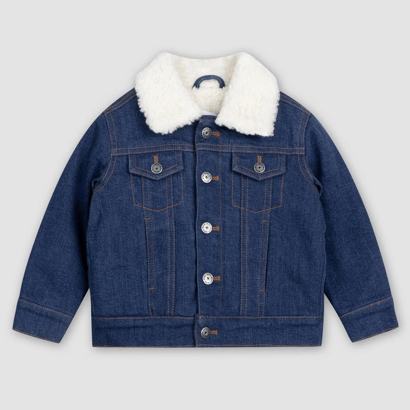 Sherpa-lined Denim Jacket