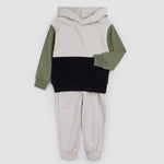 Cut & Sew Hoodie Jogger Set