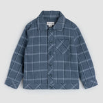 Navy Plaid Tweed Shirt