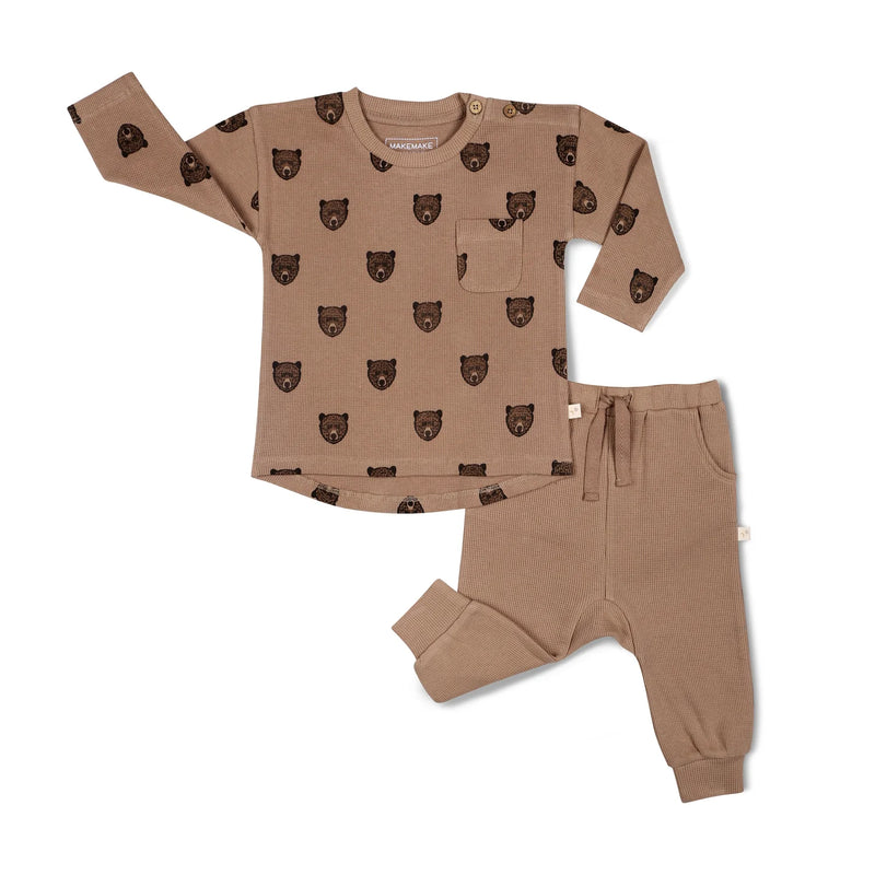 Wild Bear Organic Long Sleeve Tee & Pant Set