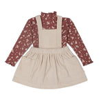 Oat Organic Corduroy Pinafore Dress Set