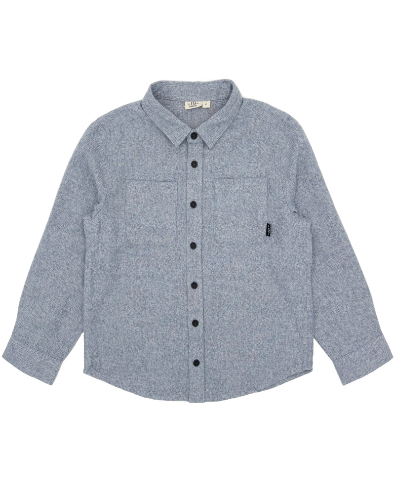 Slate Blue Journey Flannel