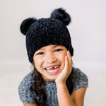 Midnight Chenille Beanie Hat Baby & Kids