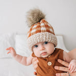 Sienna Buffalo Check Pom Pom Beanie Hat