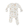 Ribbed Farm Babies 2 Way Zipper Footie