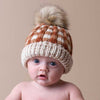 Sienna Buffalo Check Pom Pom Beanie Hat