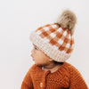 Sienna Buffalo Check Pom Pom Beanie Hat