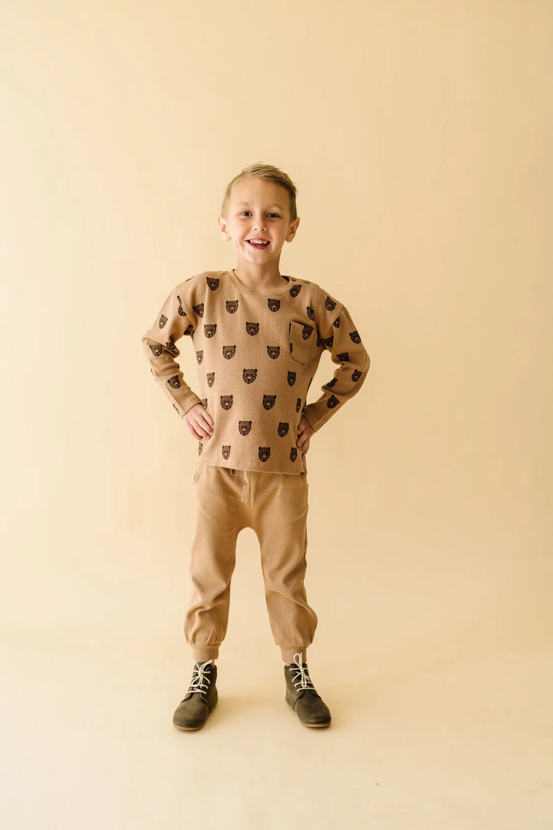 Wild Bear Organic Long Sleeve Tee & Pant Set