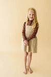 Oat Organic Corduroy Pinafore Dress Set