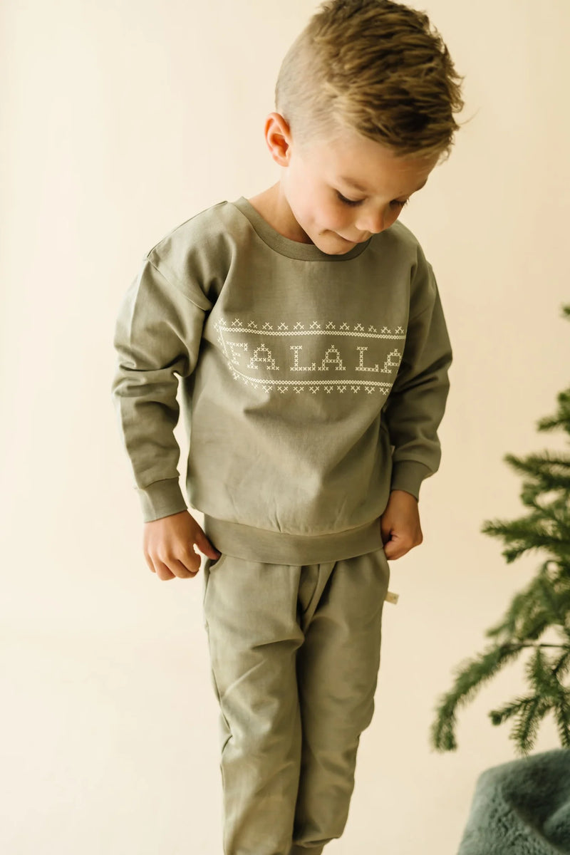 Fa La La Organic Fleece Sweatshirt