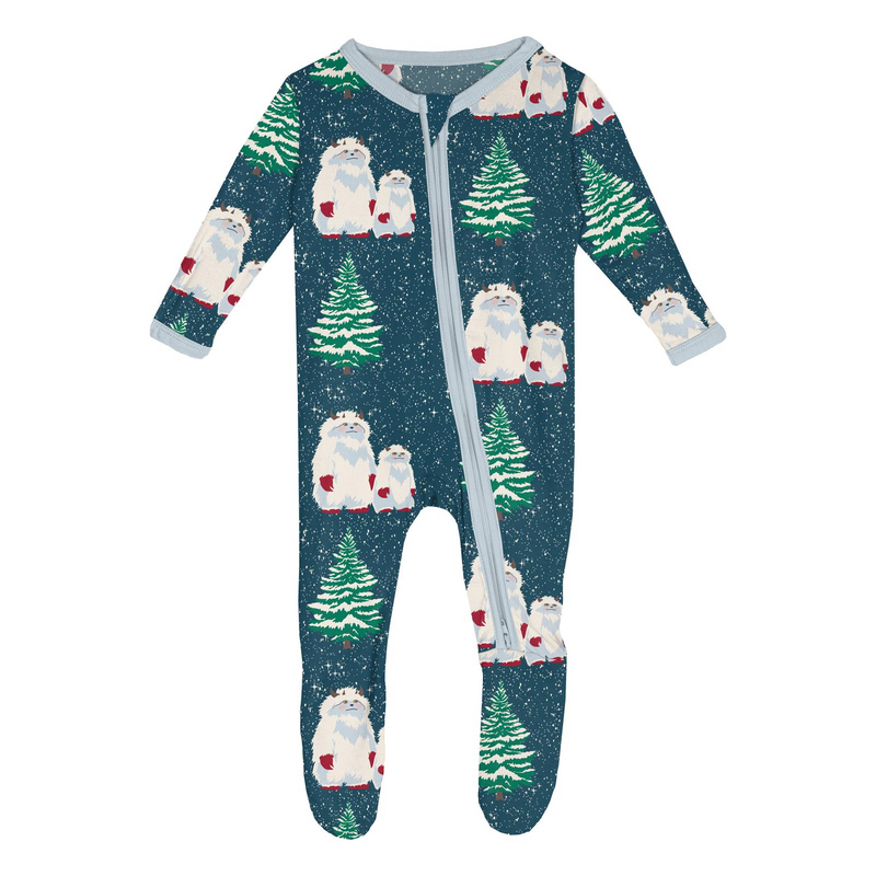 Peacock Yeti 2 Way Zipper Footie