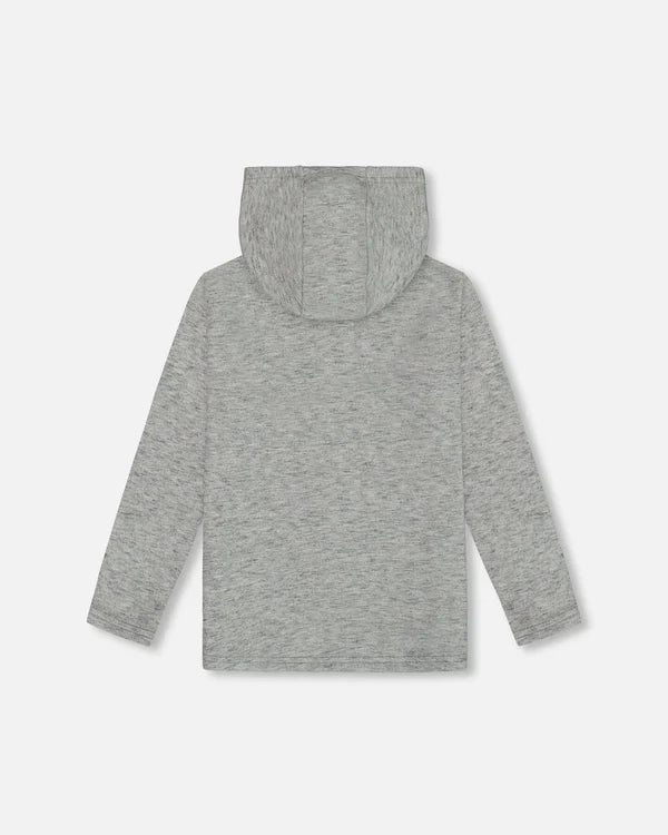 Gray Hooded T-shirt