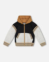 Black & Beige Fleece Sweatsuit