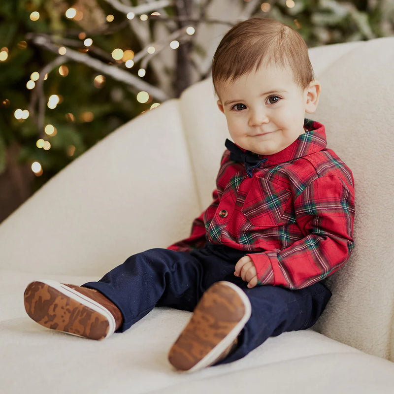 Scarlet Plaid 3pc Flannel Outfit Set