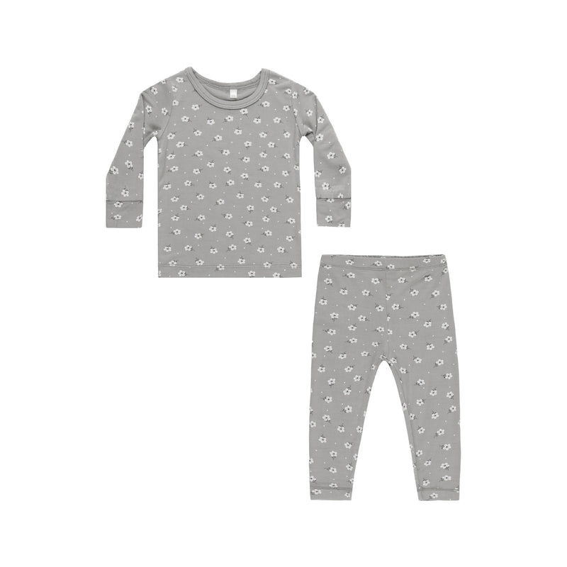 Bamboo Pajama Set || Blue Ditsy