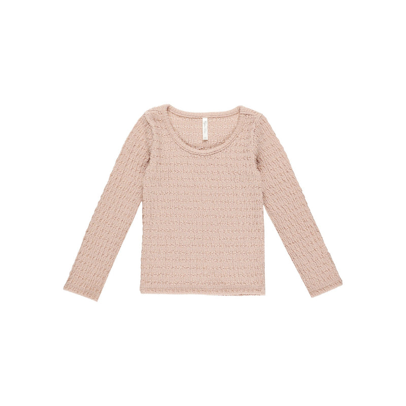 Textured Long Sleeve Top