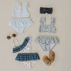 Light Blue Gingham Ruffle Bikini Set *Online Exclusive*
