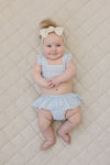 Light Blue Gingham Ruffle Bikini Set *Online Exclusive*