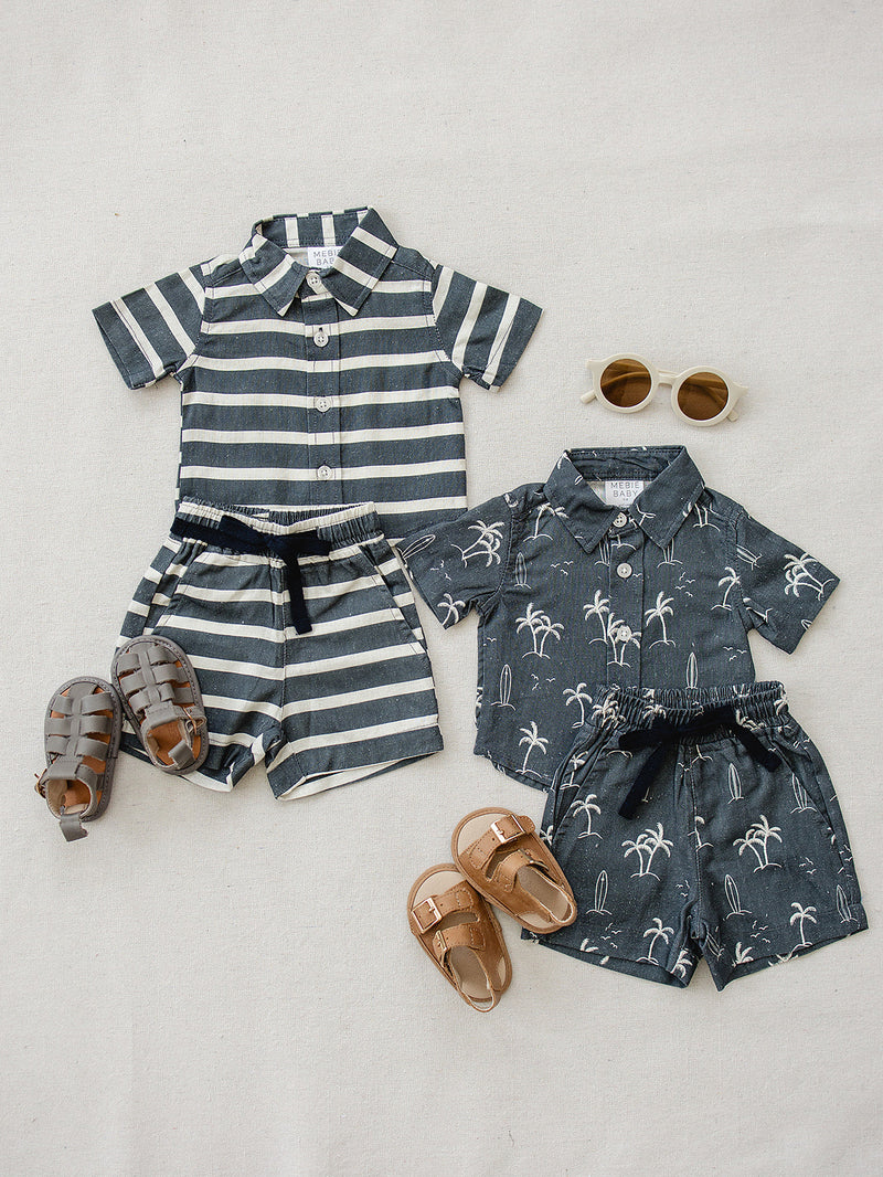 Stripe Linen Button Up Shirt *Online Exclusive*