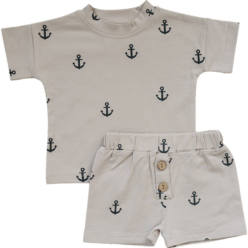 Anchors Button Short Set *Online Exclusive*