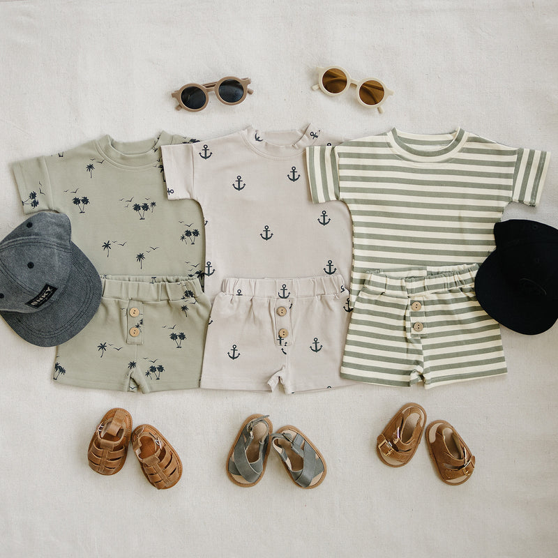 Anchors Button Short Set *Online Exclusive*