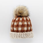 Sienna Buffalo Check Pom Pom Beanie Hat