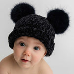 Midnight Chenille Beanie Hat Baby & Kids