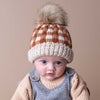 Sienna Buffalo Check Pom Pom Beanie Hat