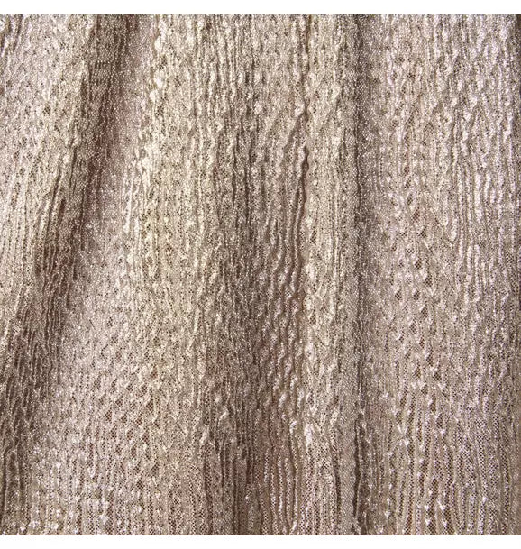 Golden Glow Pleated Dress