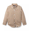 Toasted Brown Gingham Poplin Shirt