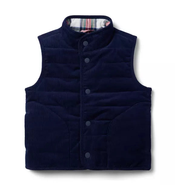 Marine Corduroy Vest