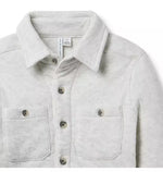 Mist Grey Quilted Shirt Jacket