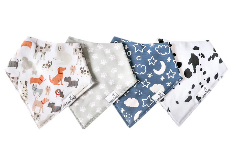 Copper Pearl Bandana Bib Set (4-pack)