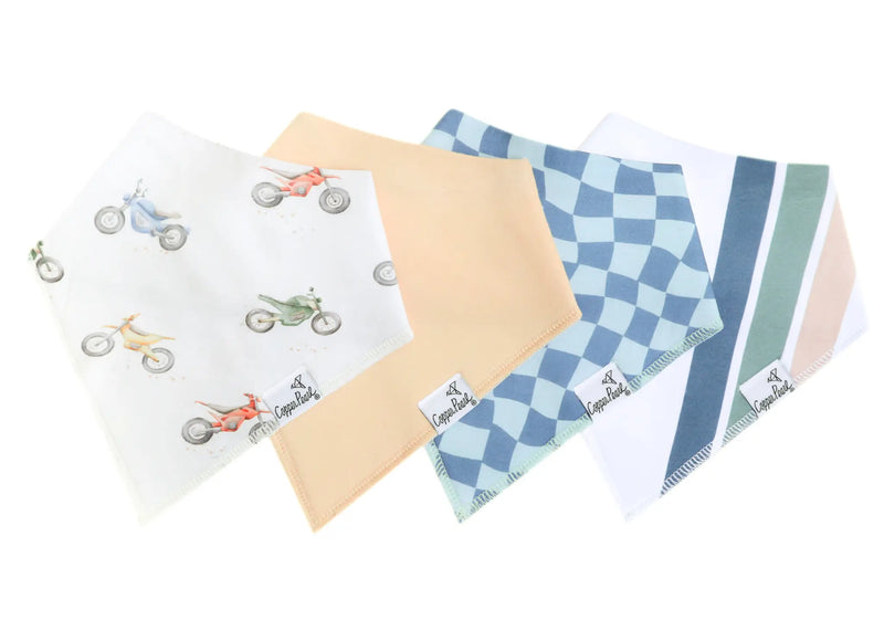Copper Pearl Bandana Bib Set (4-pack)
