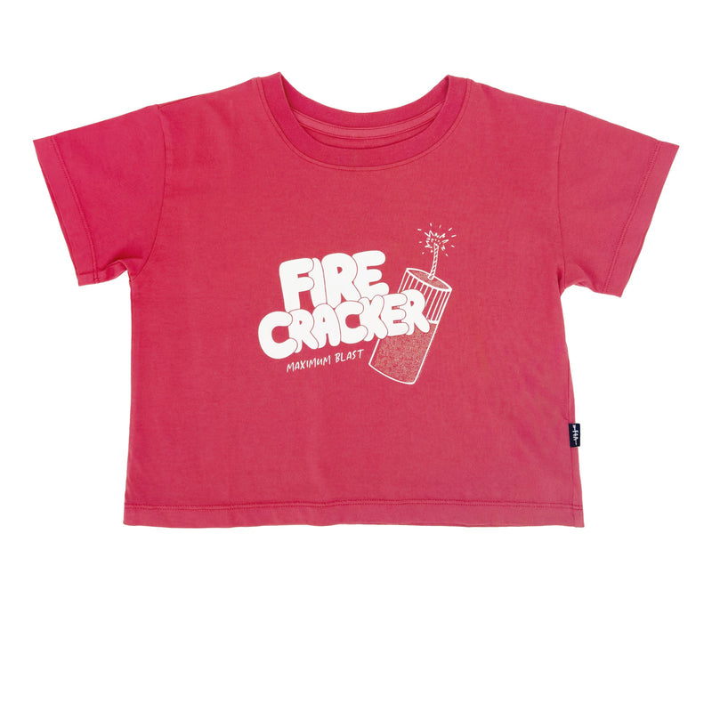 Firecracker Cropped Tee